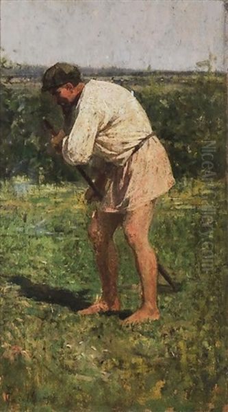 Contadino - Farmer Oil Painting by Francesco Gioli