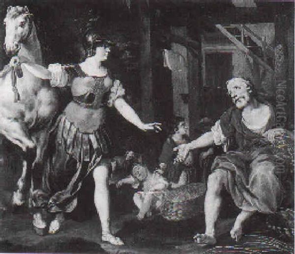 Erminia Tra I Pastori Oil Painting by Antonio Gionima