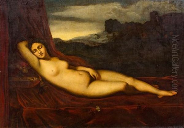 Reclining Venus Oil Painting by Giorgione