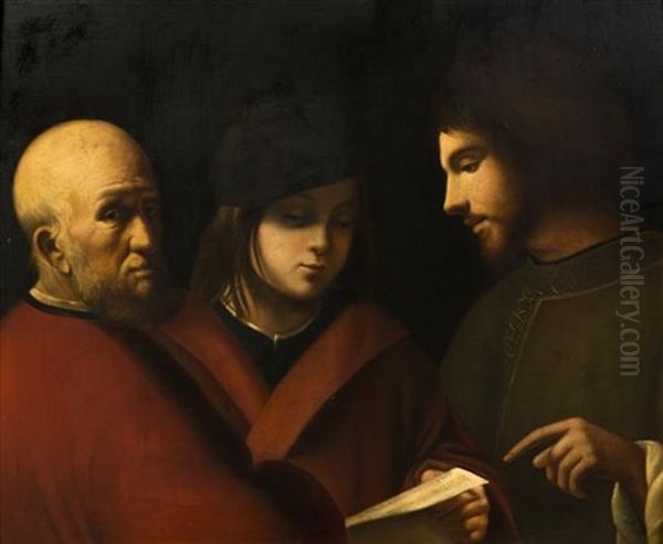 The Three Ages Of Man Oil Painting by Giorgione