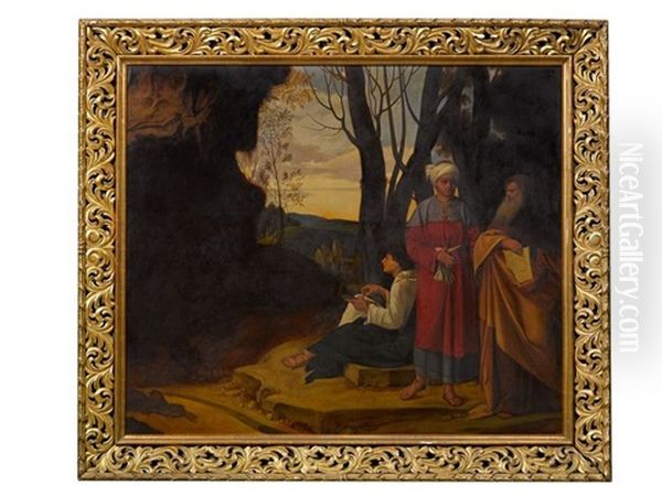 Le Trois Ages De La Vie Oil Painting by Giorgione