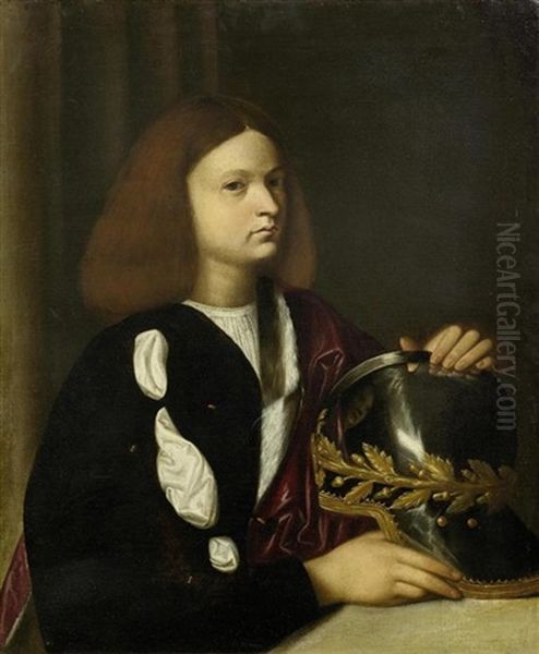 Bildnis Des Francesco Maria I. Della Rovere Oil Painting by Giorgione