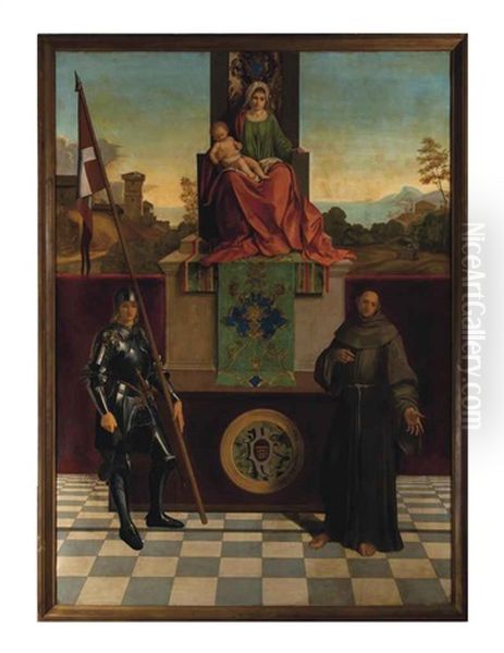 The Madonna With Saints Francis And Liberale (the Castelfranco Madonna) Oil Painting by Giorgione