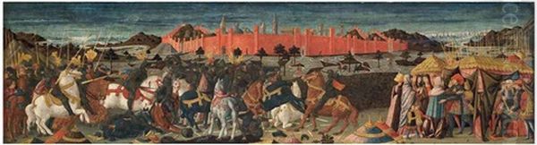 The Story Of Coriolanus Oil Painting by Giovanni di ser Giovanni Guidi (see Scheggia)