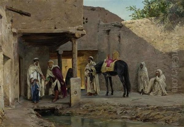 Ruckkehr Oil Painting by Eugene Alexis Girardet