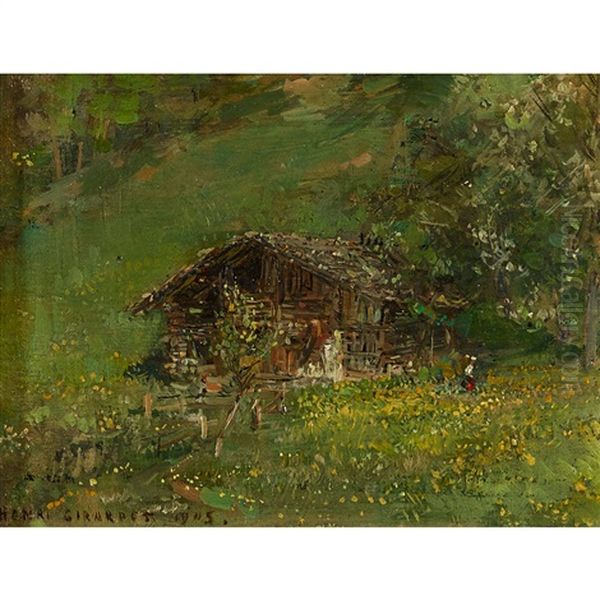Bauernhaus Oil Painting by Henri Girardet