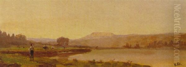 Paysage Oil Painting by Karl Girardet