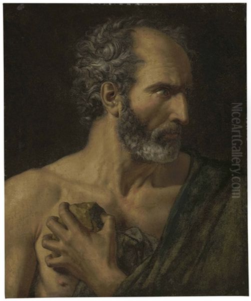 Saint Jerome Oil Painting by Anne-Louis Girodet de Roucy-Triosson