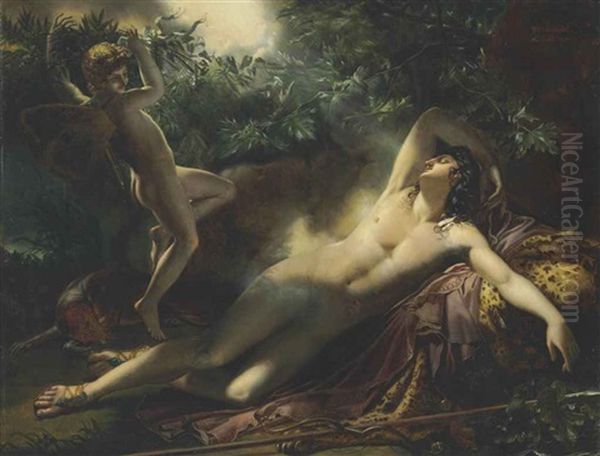 The Sleep Of Endymion Oil Painting by Anne-Louis Girodet de Roucy-Triosson
