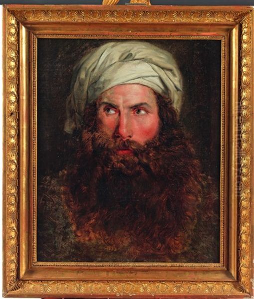 Portrait Presume De Giovanni Battista Belzoni, Grand Archeologue Actif En Egype Oil Painting by Anne-Louis Girodet de Roucy-Triosson