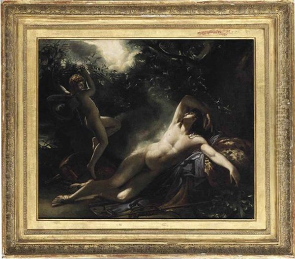 The Sleep Of Endymion Oil Painting by Anne-Louis Girodet de Roucy-Triosson