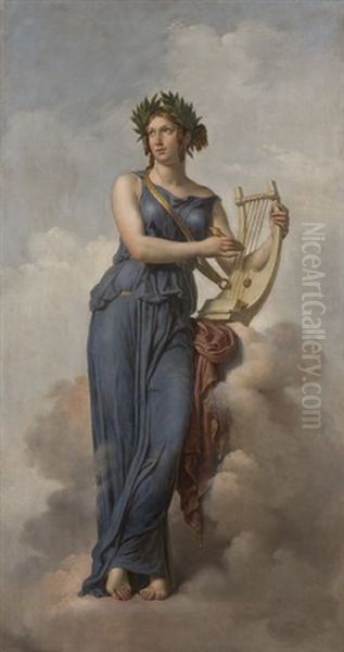 Allegorie De La Peinture Oil Painting by Anne-Louis Girodet de Roucy-Triosson