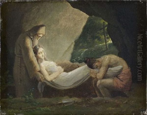 Les Funerailles D'atala Oil Painting by Anne-Louis Girodet de Roucy-Triosson