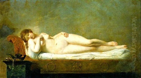 Psyche Asleep Oil Painting by Anne-Louis Girodet de Roucy-Triosson