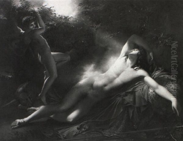 Endymion Oil Painting by Anne-Louis Girodet de Roucy-Triosson