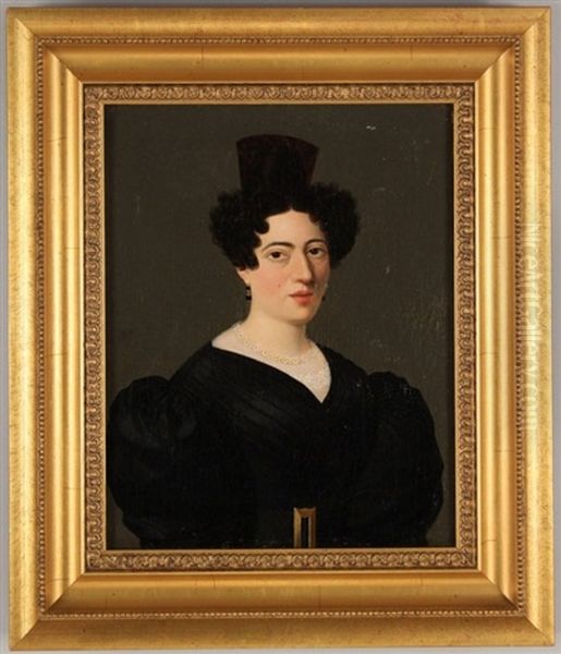 Portrait Of A Lady Oil Painting by Jean Antoine Th. Giroust