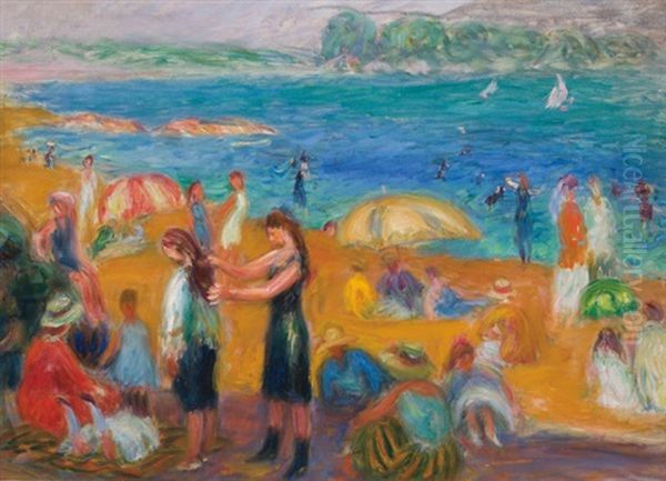 Bathers Oil Painting by William Glackens