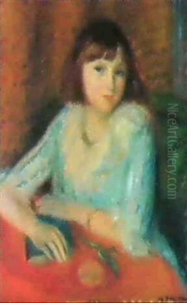 A Portrait Of Penny Oil Painting by William Glackens