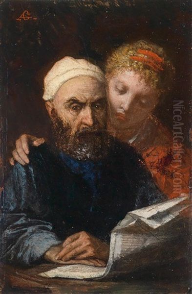 Die Lekture Oil Painting by Auguste Glaize