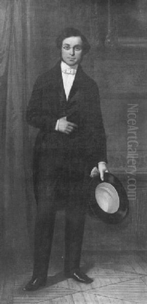 Portrait De Monsieur Adolphe G. Oil Painting by Auguste Glaize