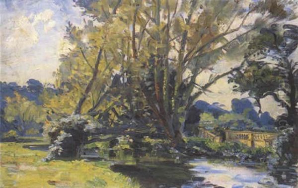 In Wilton Park Oil Painting by Wilfred Gabriel De Glehn