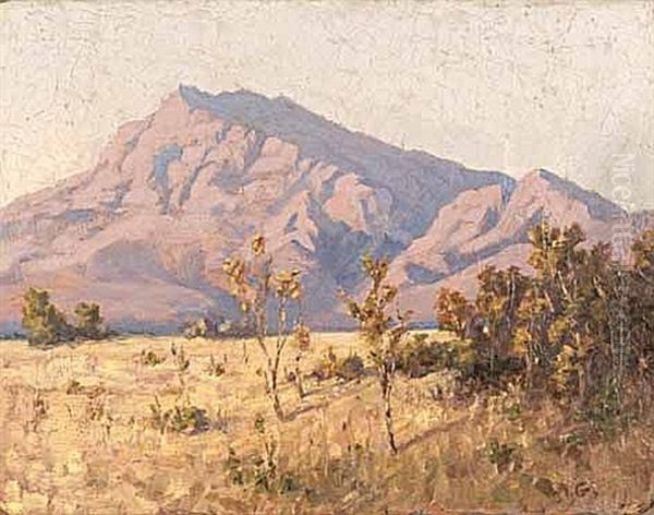 A Winters Day In The Lowveldt Oil Painting by Allerley Glossop