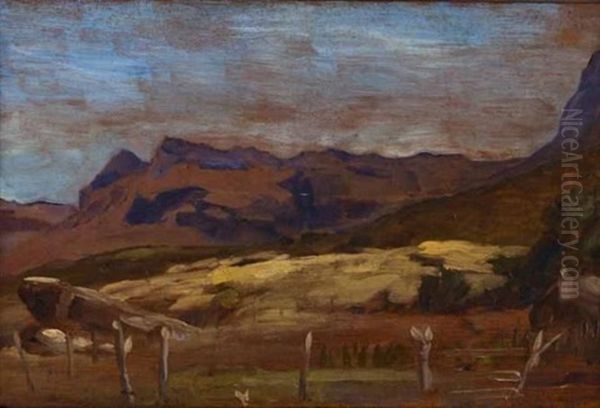 Lion's River, Thoberg, Natal Oil Painting by Allerley Glossop