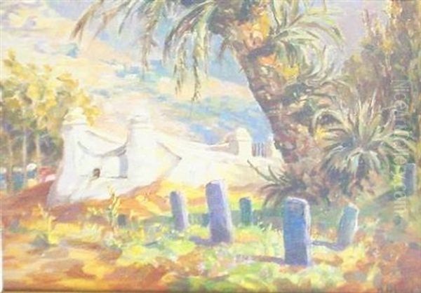 A Hadjis Tomb (mohammadan..) Oil Painting by Allerley Glossop