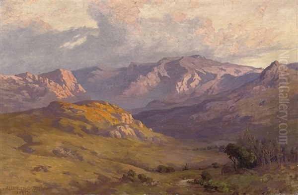 The Drakensberg Mountains Oil Painting by Allerley Glossop