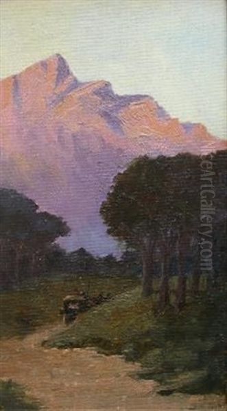 Entering The Forest Oil Painting by Allerley Glossop