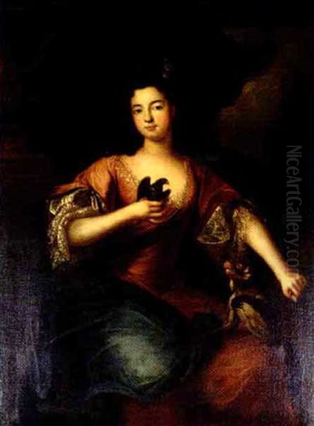 Dame De Qualite Oil Painting by Pierre Gobert
