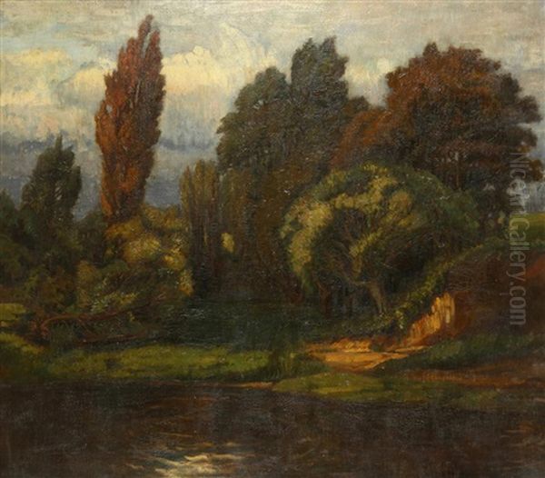 Vorabendstimmung Oil Painting by Lili Goedlova-Brandhuberova