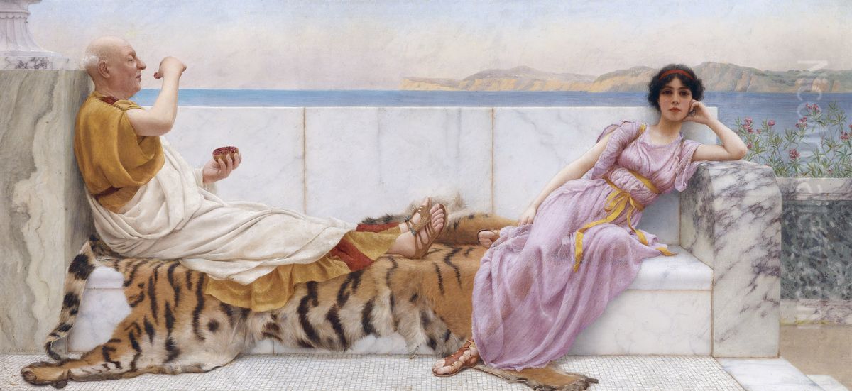 Eighty And Eighteen Oil Painting by John William Godward