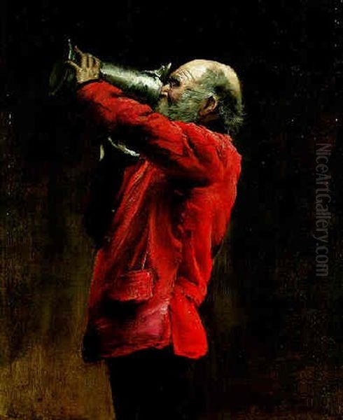 Le Buveur Oil Painting by Norbert Goeneutte