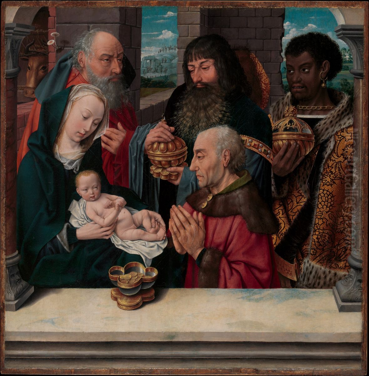 The Adoration Of The Magi Oil Painting by Hugo Van Der Goes