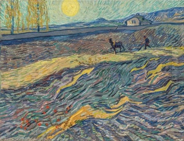 Laboureur Dans Un Champ Oil Painting by Vincent Van Gogh