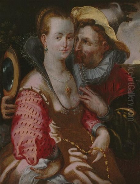 Allegorie Des Gesichtssinns Oil Painting by Goltzius Hendrick