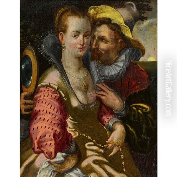 Allegorie Des Gesichtssinnes Oil Painting by Goltzius Hendrick