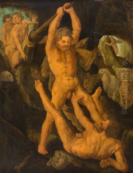 Herkules Und Cacus Oil Painting by Goltzius Hendrick