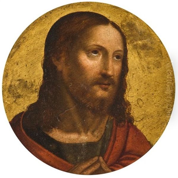 Le Christ (+ Marie; Pair) Oil Painting by Goltzius Hendrick