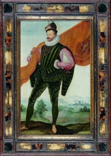 Le Porte-etendard Oil Painting by Goltzius Hendrick