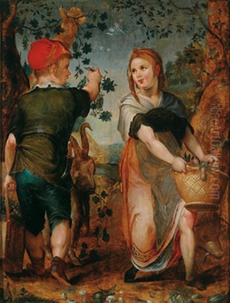 Allegorie Des Herbstes Oil Painting by Goltzius Hendrick