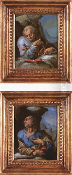 Saint Jude (+ Saint Matthieu; 2 Works) Oil Painting by Goltzius Hendrick