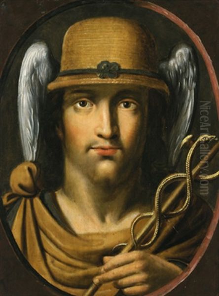 Merkur Oil Painting by Goltzius Hendrick