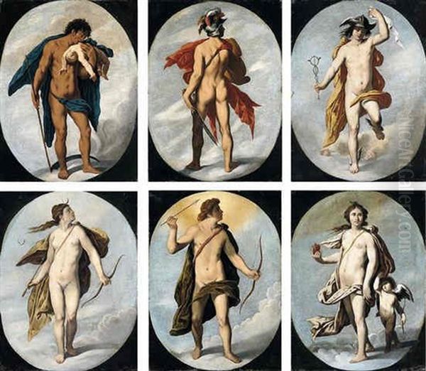 Saturn Oil Painting by Goltzius Hendrick