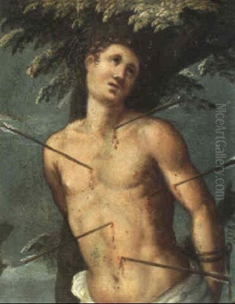 Der Hl. Sebastian Oil Painting by Goltzius Hendrick