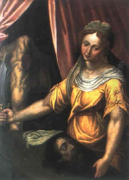 Judith Mit Dem Haupt Des Holofernes Oil Painting by Goltzius Hendrick