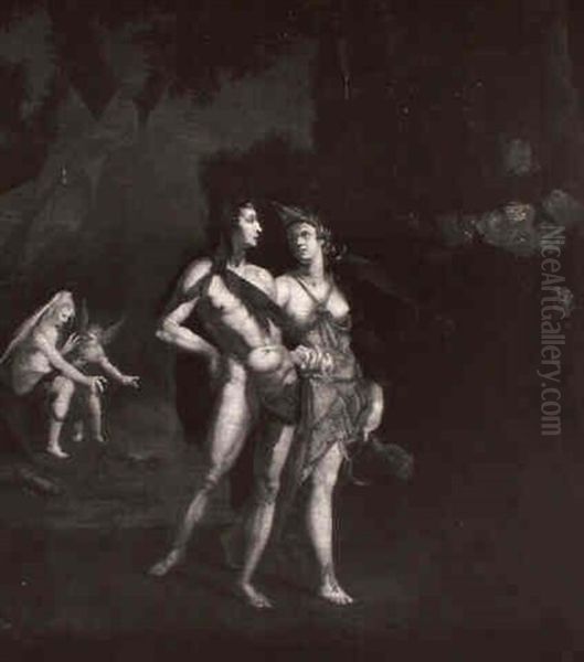 Sine Cerere Et Baccho Friget Venus Oil Painting by Goltzius Hendrick