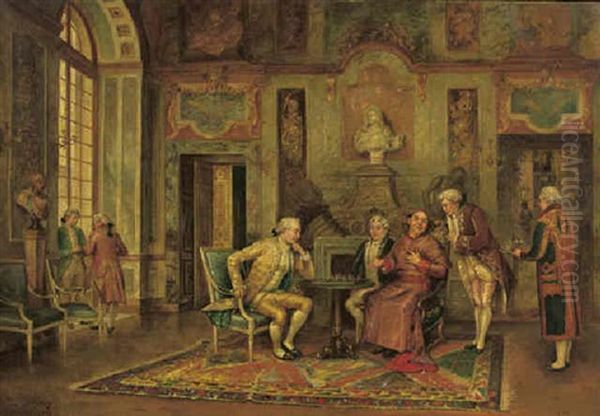 Checkmate Oil Painting by Juan Antonio Gonzalez