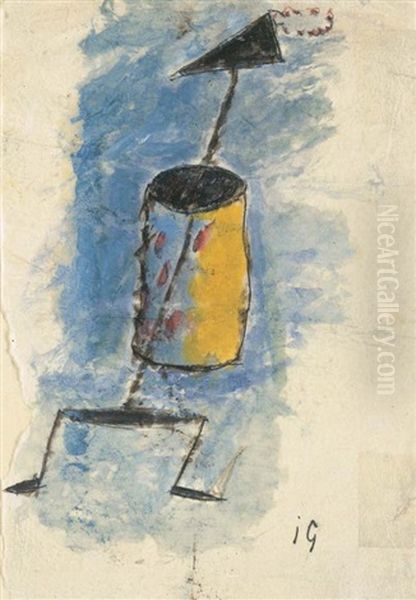 Personnage De Fiction Dansant Oil Painting by Julio Gonzalez